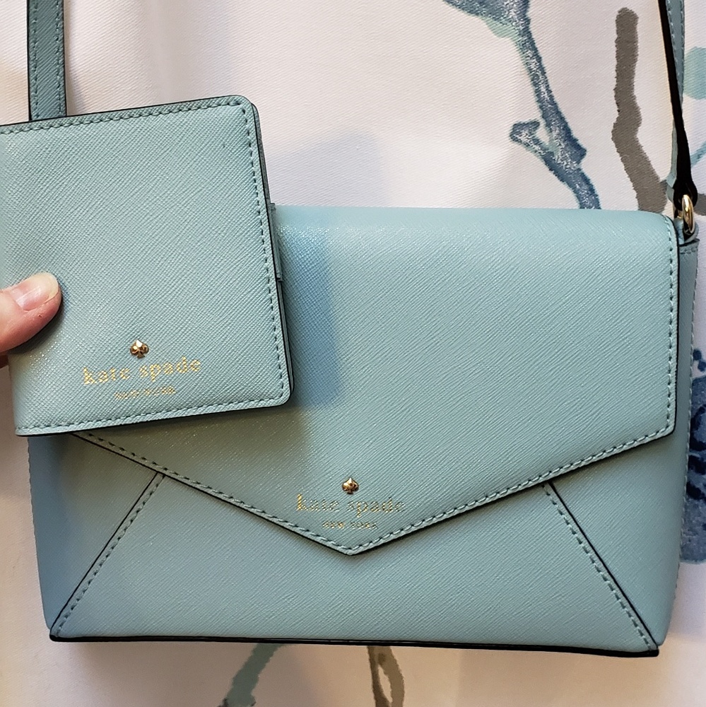 Kate Spade Blue Monday Crossbody and Wallet Set